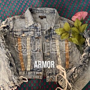 The Quiet Armor Embellished Denim Jacket